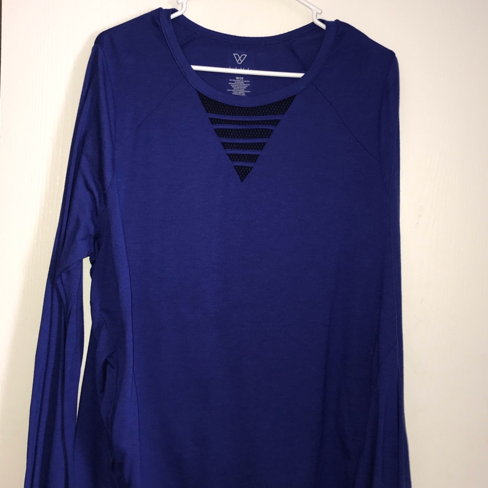Livi active Lane Bryant  blue long sleeve  18/20